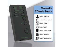 TaffSTUDIO AE19 Alat Pengubah Suara Voice Changer Mini Portable
